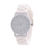 Women Men Sports Jelly Gel Analog Quartz Wrist Watch