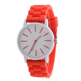 Women Men Sports Jelly Gel Analog Quartz Wrist Watch