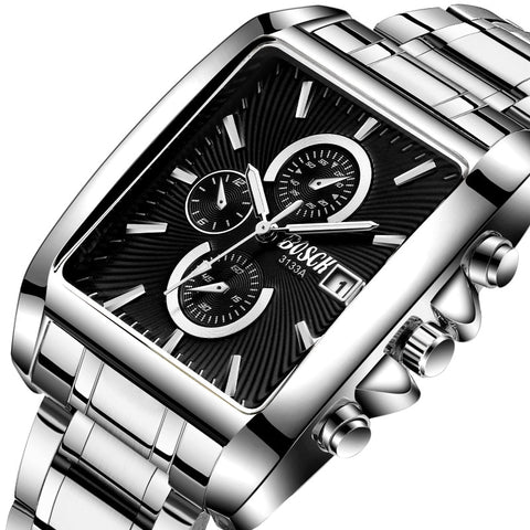 Stainless Steel Watchband Casual Business Watch