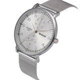 Mens Metal Mesh Band Watch