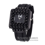 New Fashion Silicone Full Diamond Quartz Wristwatch