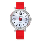 Cute Pretty strawberry Crystal style Children Watch