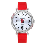 Cute Pretty strawberry Crystal style Children Watch