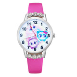 Cartoon Cute pretty girl Crystal style Children Watch