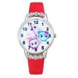Cartoon Cute pretty girl Crystal style Children Watch