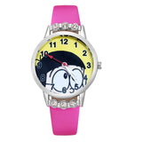 Cartoon pretty Boy doraemon Crystal style Children Watch