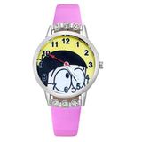 Cartoon pretty Boy doraemon Crystal style Children Watch