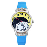 Cartoon pretty Boy doraemon Crystal style Children Watch